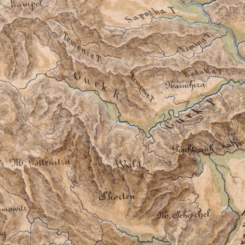 Carta orografica ed idrografica dell'Italia Settentrionale, David Rumsey Map Collection, David Rumsey Map Center, Stanford Libraries.