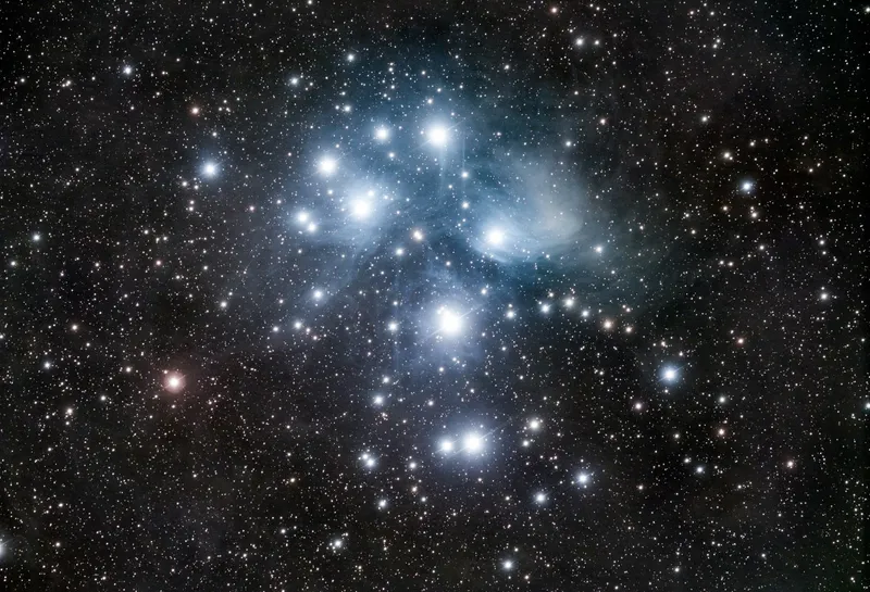 The "Pleiades star cluster system" has a structure too: their positions and velocities with respect to each other, their sizes and masses, their internal structures, the gas clouds floating among them. All these things determine how gravity pulls them around, how they appear to our eyes, and everything else they do. (Source)