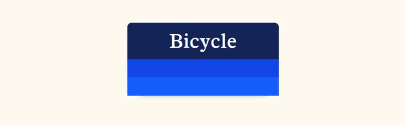 Diagram showing a simple blue box labeled 'Bicycle' representing a black box framing A Bicycle black box